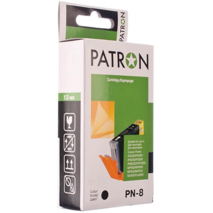 Картридж Patron (PN-8) Canon Pixma iP4200/5200/MP500/530/800/830/iX4200/5200 Black (CLI-8Bk)