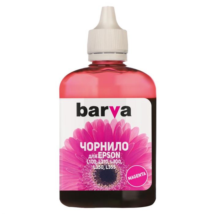 Чорнило Barva EPSON L100/L210/L300/L350/L355 (T6643) (Magenta) (L100-402) 90 г