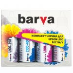 Комплект чорнило Barva EPSON L100/L210/L300/L350/L355 B/C/M/Y (T664) (E-L100-090-MP) 4х90 г
