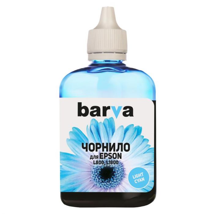 Чорнило Barva EPSON L800/L810/L850/L1800 (T6735) (Light сyan) (L800-416) 90 г