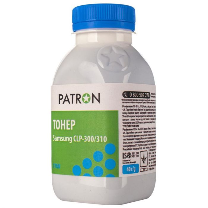 Тонер Patron (PN-SCLP300-C-040) Samsung CLP-300/310 Cyan, 40 г