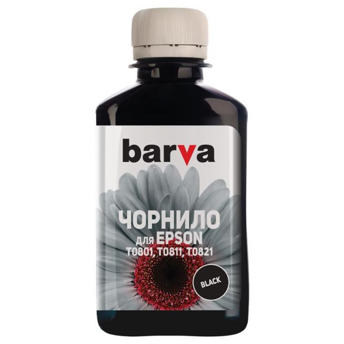 Чорнило Barva  EPSON T0811 (1410/P50/T50/R270/TX650) (Black) (E081-135) 180 г