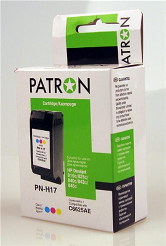 Картридж Patron (PN-H17) HP DJ 3820/810C/840C/843C/845C/920C/940C, PSC750 Color (C6625DE)