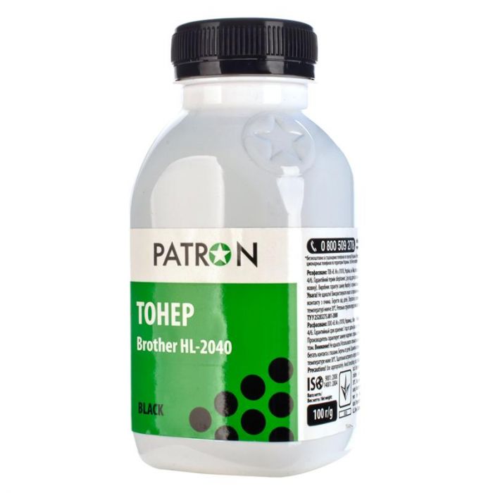 Тонер Patron (PN-BHL2040-100) Brother HL-2040 Black, 100 г