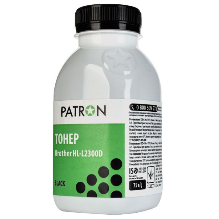 Тонер Patron (PN-BHLL2300-75) Brother HL-L2300D Black, 75 г