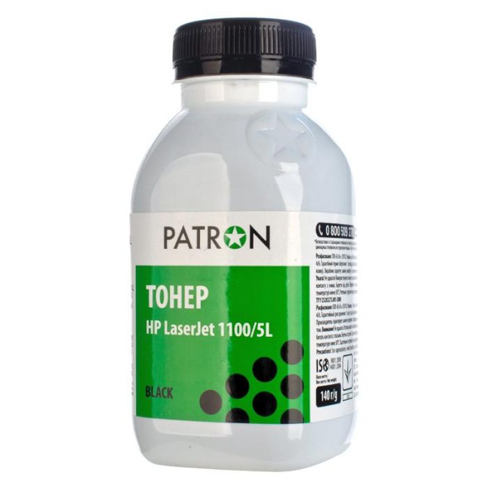 Тонер Patron (PN-HLJ1100-140) HP LJ 1100/5L Black, 140 г