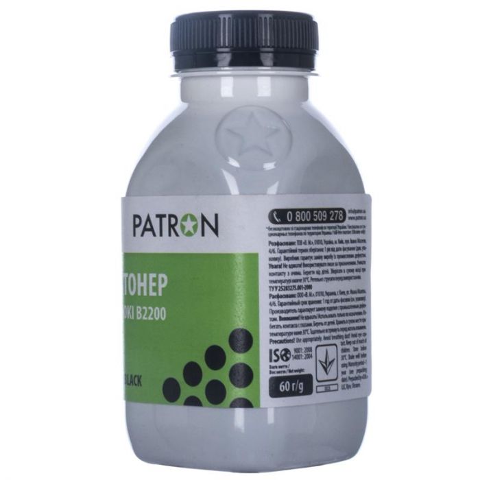 Тонер Patron (PN-OB2200-060) OKI B2200 Black, 60 г