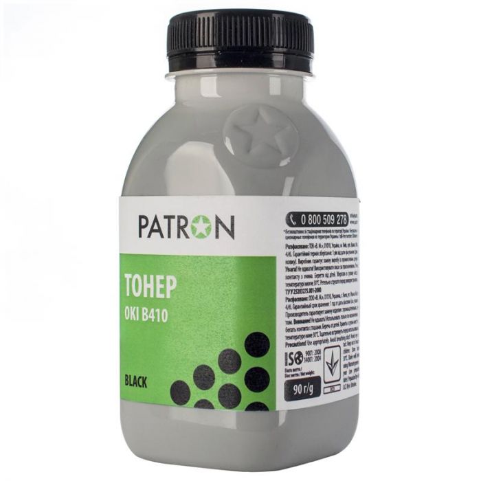 Тонер Patron (PN-OB410-090) OKI B410 Black, 90 г