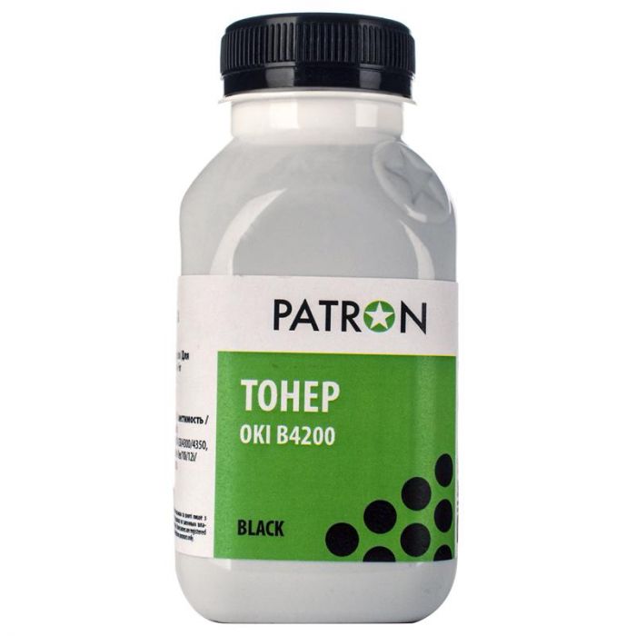 Тонер Patron (PN-OB4200-080) OKI B4200 Black, 80 г