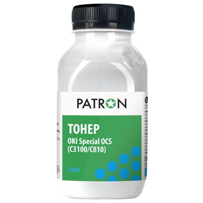 Тонер Patron (PN-OCS-C-100) OKI Special OCS (C3100/C810) Cyan, 100 г