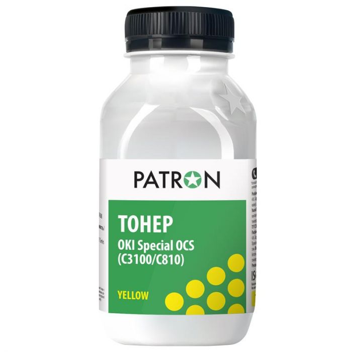 Тонер Patron (PN-OCS-Y-050) OKI Special OCS (C3100/C810) Yellow, 50 г