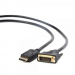 Кабель Cablexpert DisplayPort - DVI, М/М, 1.8 м, чорний (CC-DPM-DVIM-6)