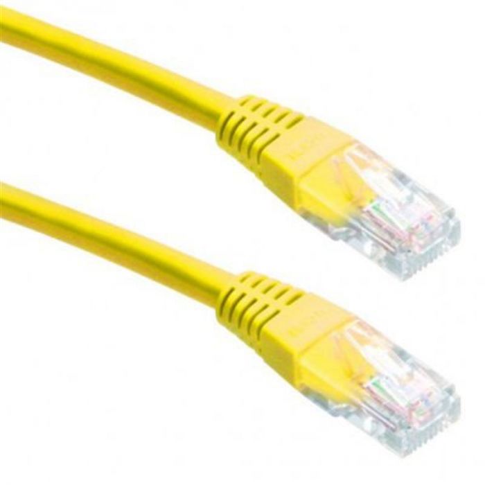 Патч-корд UTP Cablexpert (PP12-1M/Y) літий, 50u "штекер із засувкою, 1 м, жовтий
