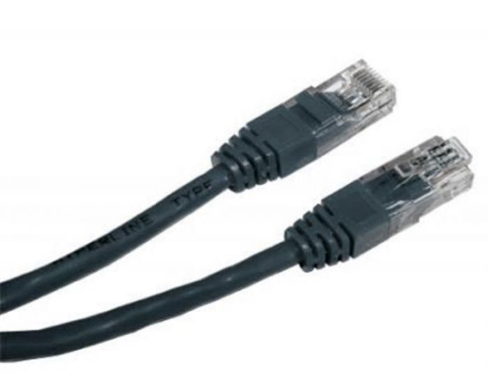 Патч-корд UTP Cablexpert (PP12-5M/BK) літий, 50u "штекер із засувкою, 5 м, чорний