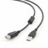 Кабель Cablexpert CCF-USB2-AMAF-15 подовжувач USB 2.0 AM/AF 4,5 м, Феритовий фільтр