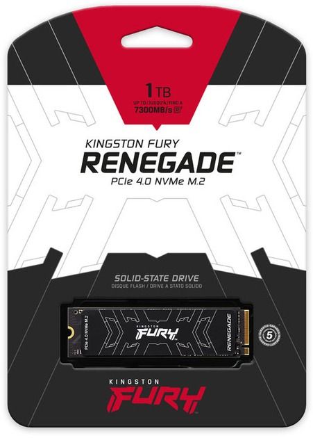 Накопичувач SSD 1TB Kingston Fury Renegade M.2 2280 PCIe 4.0 x4 NVMe 3D TLC (SFYRS/1000G)