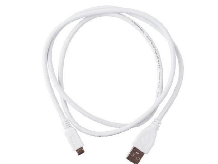 Кабель Cablexpert USB - micro USB V 2.0 (M/M), Premium, 1 м, білий (CCP-mUSB2-AMBM-W-1M)