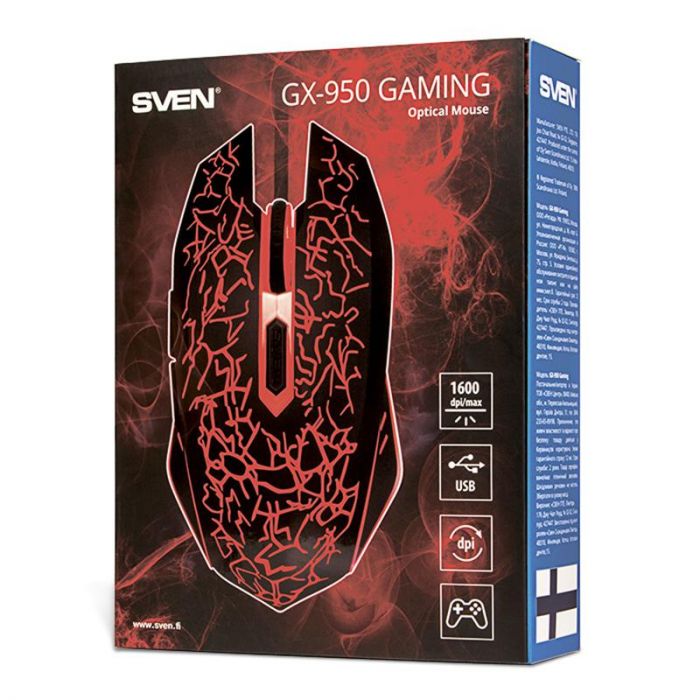 Мишка Sven GX-950 Gaming Black USB