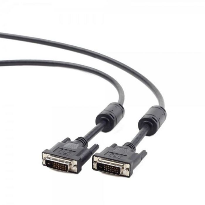 Кабель Cablexpert DVI - DVI Dual link, M/M, 1.8 м, чорний (CC-DVI2-BK-6) пакет
