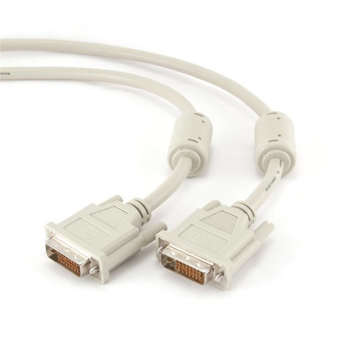 Кабель Cablexpert DVI - DVI Dual link 24/24, M\M, 3 м, білий (CC-DVI2-10)