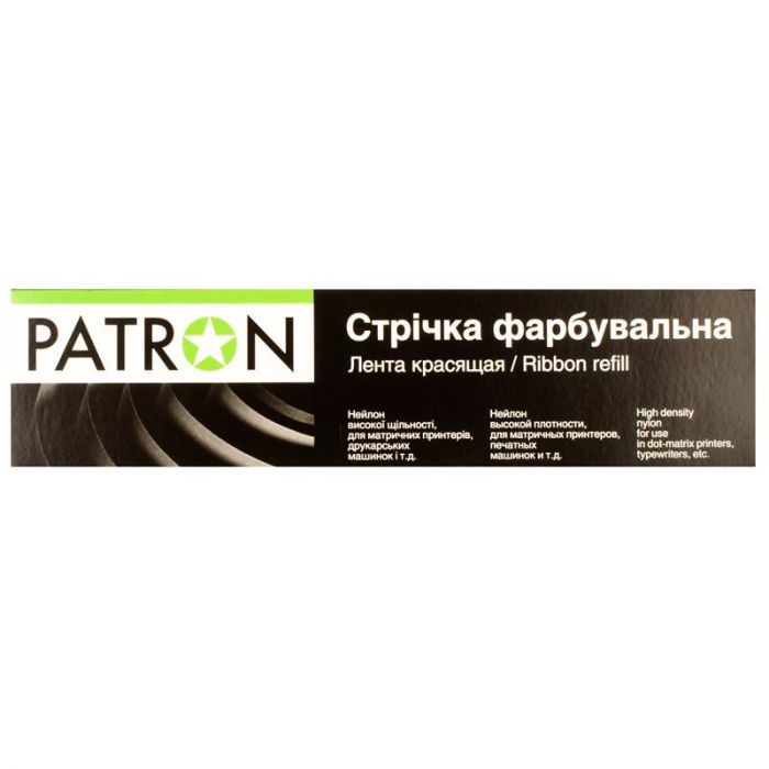 Стрічка Patron 12.7 мм х 50 м кільце Black (PN-12.7-50SB)