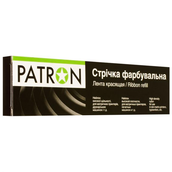 Стрічка Patron 12.7 мм х 50 м правий мебіус Black (PN-12.7-50RTB)