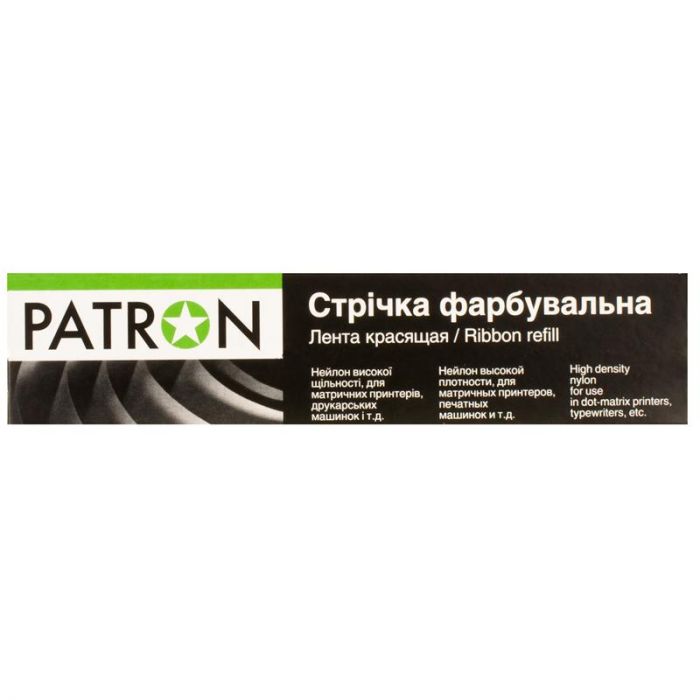 Стрічка Patron 12.7 мм х 16 м лівий мебіус Black (PN-12.7-16LTB)