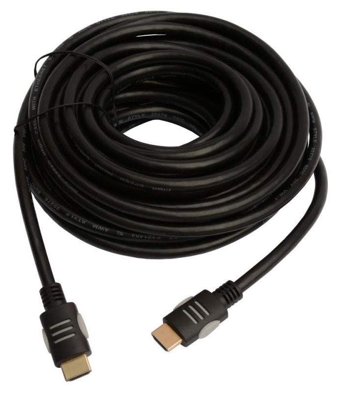 Кабель Tecro HDMI - HDMI V 1.4 (M/M), 7.5 м, Black (HD 07-50)