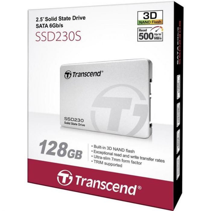 Накопичувач SSD  128GB Transcend SSD230S Premium 2.5" SATA III 3D V-NAND TLC (TS128GSSD230S)