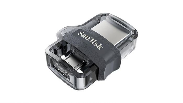 Флеш-накопичувач USB3.0 64GB OTG SanDisk Ultra Dual M3.0 Black (SDDD3-064G-G46)