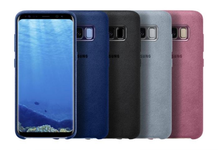 Чохол-накладка Samsung Alcantara Cover для Samsung Galaxy S8+ G955 Dark Gray (EF-XG955ASEGRU)
