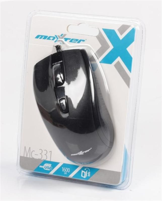 Мишка Maxxter Mc-331 Black USB