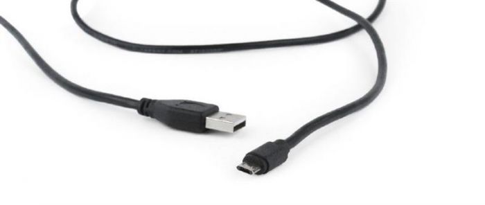 Кабель Cablexpert USB - micro USB V 2.0 (M/M), чорний, 1.8 м (CCB-USB2-AMmDM-6)