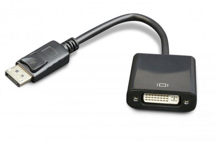 Адаптер Cablexpert DisplayPort - DVI (M/F), 0.1 м, Black (A-DPM-DVIF-002)