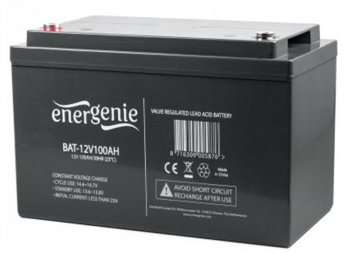Аккумуляторна батарея EnerGenie 12В 100AH (BAT-12V100AH) AGM