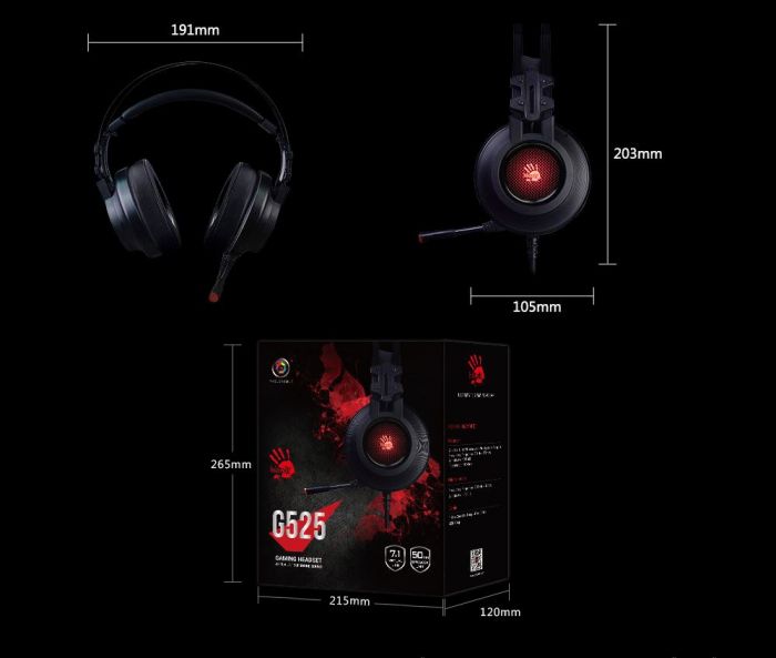 Гарнітура Bloody G525 Black