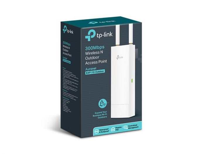 Точка доступу TP-Link EAP110-Outdoor (N300, 1хFE, passive PoE, EAP Controller, outdoor, 1х5dBi)