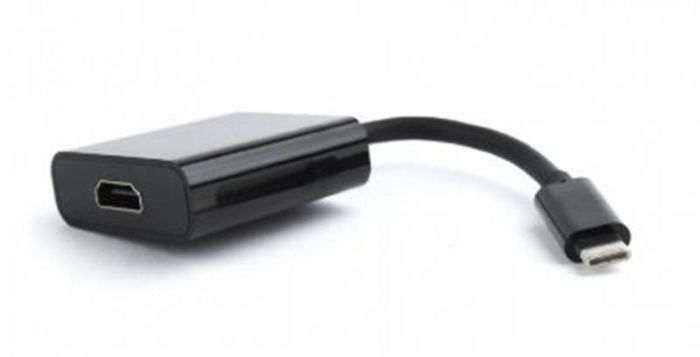 Адаптер Cablexpert USB Type C - HDMI (M/F), 0.15 м, чорний (A-CM-HDMIF-01)