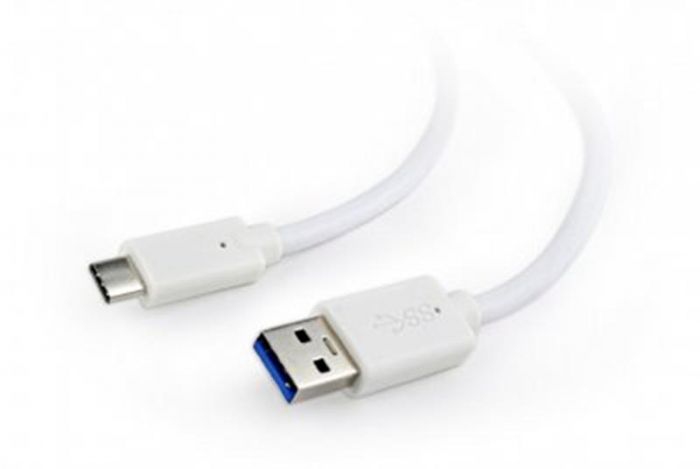 Кабель Cablexpert USB - USB Type-C V 3.0 (M/M) , 1 м, білий (CCP-USB3-AMCM-1M-W)