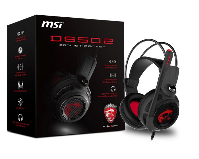 Гарнітура MSI DS502 Gaming Headset Black/Red