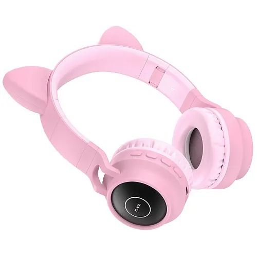 Bluetooth-гарнітура Hoco W27 Cat Ear Pink (W27P)