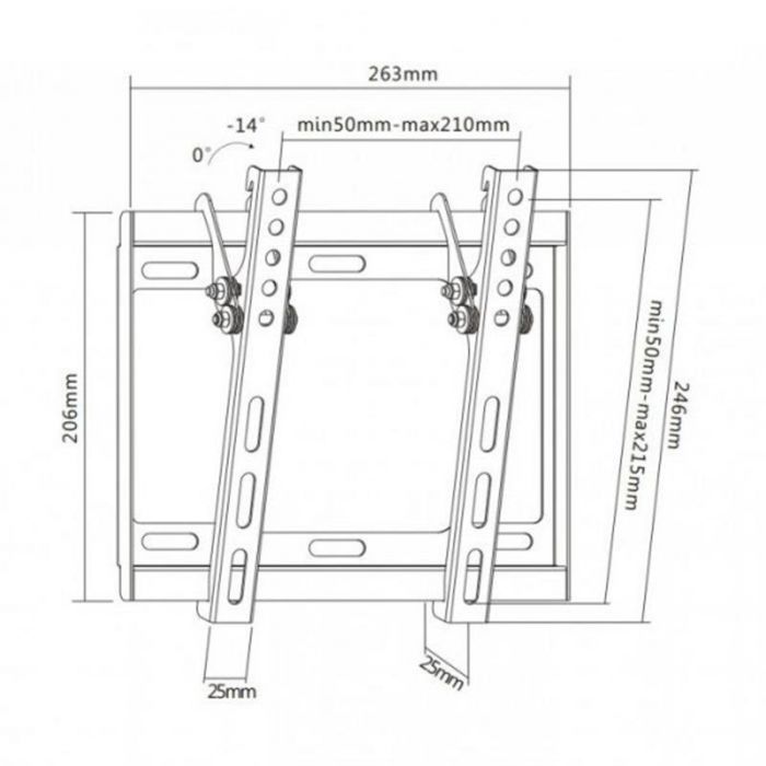 Кронштейн Brateck LP34-22T (VESA200х200)