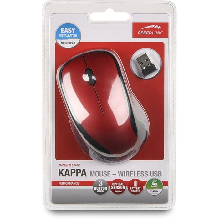 Миша бездротова SpeedLink Kappa (SL-630011-RD) Red USB
