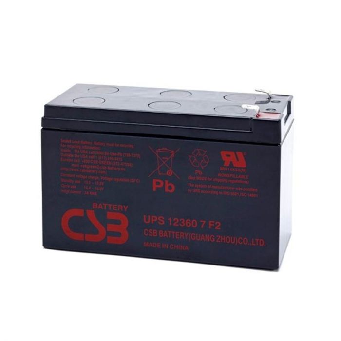 Акумуляторна батарея CSB 12V 7.2AH (UPS123607) AGM