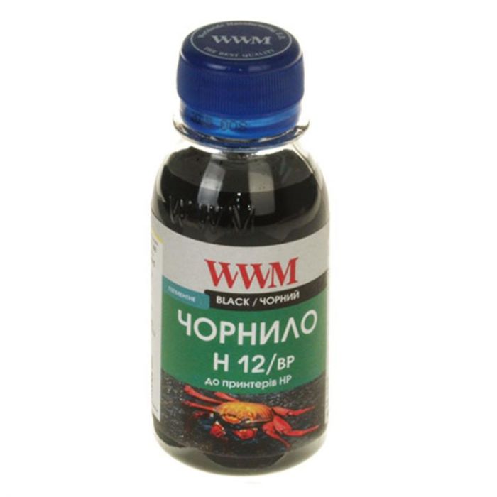 Чернила WWM HP 10/11/12 (Black) (H12/BP-2) 100г