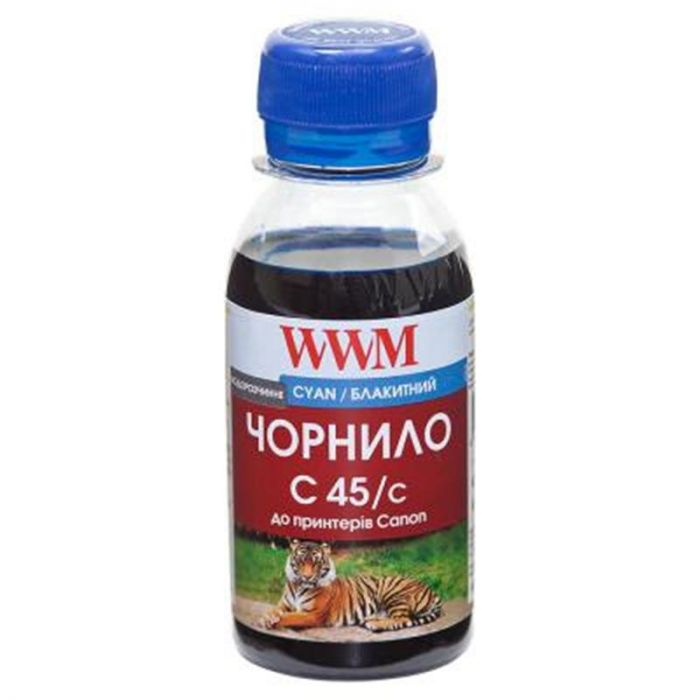 Чорнило WWM Canon CL-441/CL-446/CLI-451C (Cyan) (C45/C-2) 100г