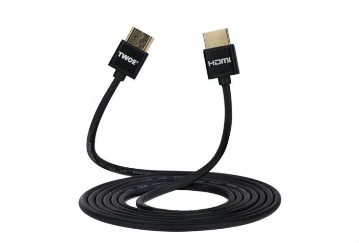 Кабель 2E Ultra Slim (2EW-1119-2m), HDMI - HDMI v.2.0, 2 м, чорний