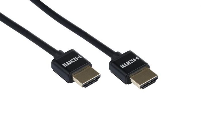 Кабель 2E Ultra Slim (2EW-1119-2m), HDMI - HDMI v.2.0, 2 м, чорний