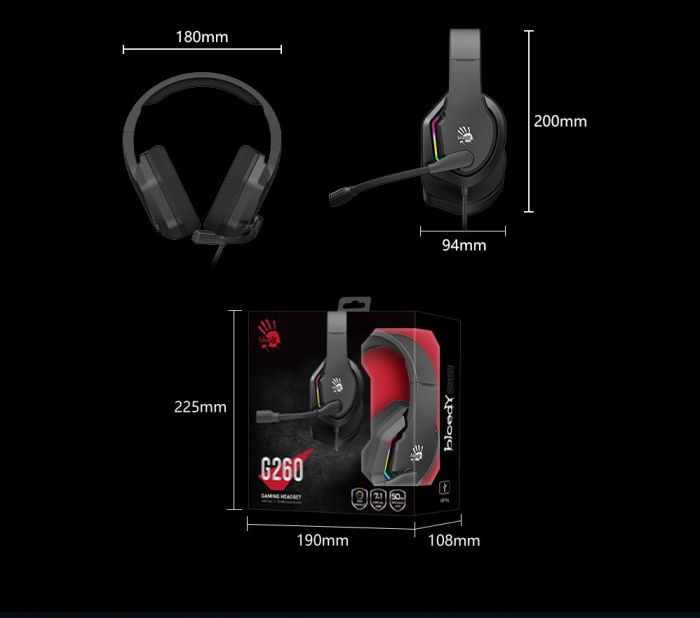 Гарнітура Bloody G260 Black