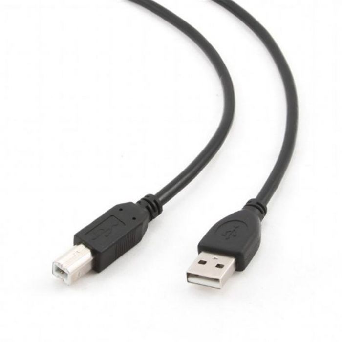 Кабель Cablexpert (CCP-USB2-AMBM-1M) USB2.0 A - USB В, 1м, чорний Кабель Cablexpert (CCP-USB2-AMBM-1M) USB2.0 A - USB В, 1м, чорний